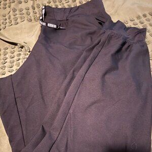 MED COUTURE black jogger scrub pants sz L